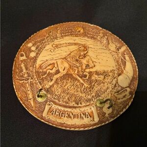 Vintage Cowboy Art Plate